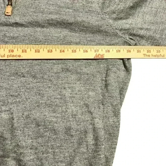 Vineyard Vines 1/4 Zip Pullover Sweater Size Medium Merino Wool Blend Preppy - Picture 5 of 7